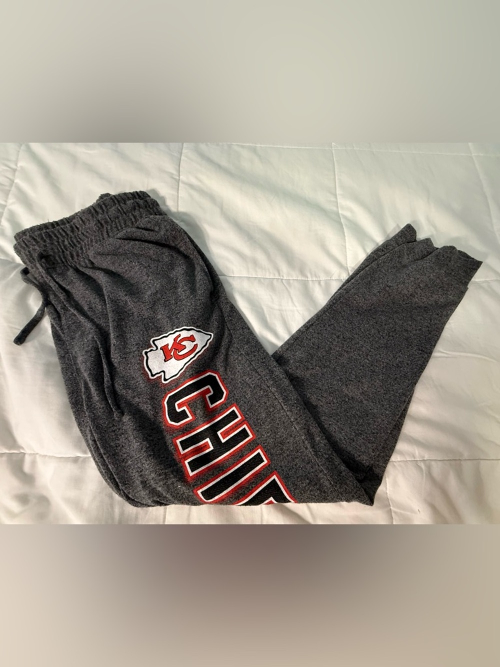 NFL Kansas City Chiefs Charcoal Gray Sweatpants